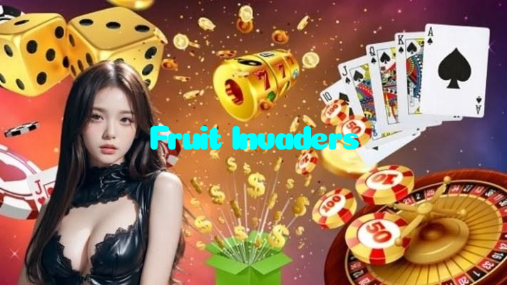 Fruit Invaders casino presented on mobile device in Pakistan with slots and live games