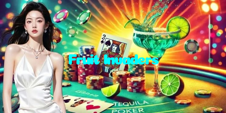 Fruit Invaders casino presented on mobile device in Pakistan with slots and live games